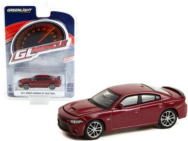 2017 Dodge Charger R/T Scat Pack, Octane Red Greenlight 13310 - 1/64 Scale Diecast Car