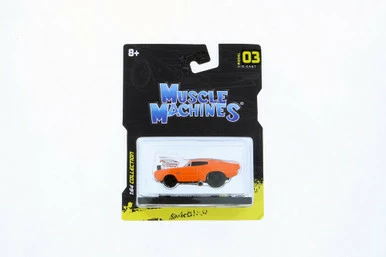 1966 Dodge Charger, Orange - Maisto 15526/1 - 1/64 Scale Diecast Model Toy Car