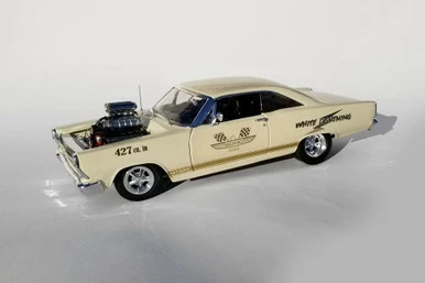 ModelToyCars 1967 Ford Fairlane - 427 SOHC White Lightning, Cream - Acme 18931 - 1/18 Scale Diecast Car