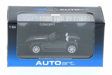 AUTOArt 2004 Ford Shelby Cobra Concept Car, Ebony Black - Auto Art 20542 - 1/64 Scale Diecast Model Toy Car