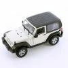 2007 Jeep Wrangler Rubicon Hardtop, White - Welly 22489H/4D - 1/24 Scale Diecast Model Toy Car