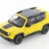 Jeep Renegade Trailhawk, Yellow - Welly 24071/4D - 1/24 Scale Diecast Model Toy Car