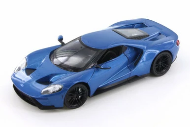 2017 Ford GT, Blue - Welly 24082WBU - 1/24 Scale Diecast Model Toy Car