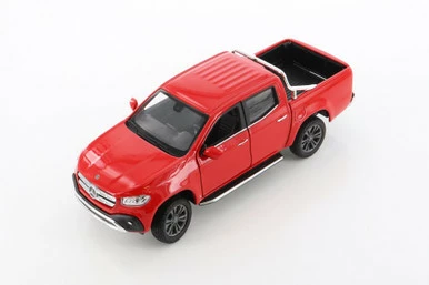 Mercedes-Benz X-Class Pickup Truck, Red - Welly 24100WR - 1/27 Scale Diecast Model Toy Car