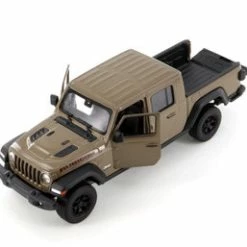 2020 Jeep Gladiator Pickup Truck, Beige/Tan - Welly 24103WSD - 1/27 Scale Diecast Model Toy Car