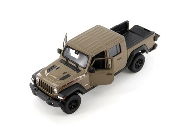 2020 Jeep Gladiator Pickup Truck, Beige/Tan - Welly 24103WSD - 1/27 Scale Diecast Model Toy Car