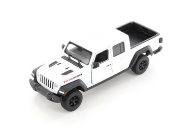 2020 Jeep Gladiator Pickup Truck, White - Welly 24103WWT - 1/27 Scale Diecast Model Toy Car