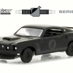 1969 Ford Mustang, Black - Greenlight 27950B/48 - 1/64 Scale Diecast Model Toy Car