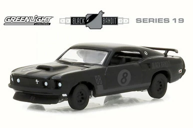 1969 Ford Mustang, Black - Greenlight 27950B/48 - 1/64 Scale Diecast Model Toy Car