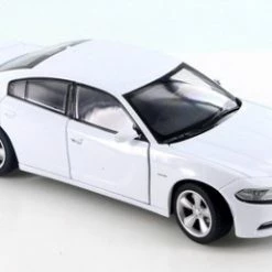 2016 Dodge Charger R/T, White - Welly 24079W-WH - 1/24 Scale Diecast Model Toy Car