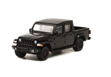 2021 Jeep Gladiator Pickup W/ Bed Cover, Black - Greenlight 28090E/48 - 1/64 Scale Diecast Car