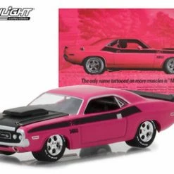 1970 Dodge Challenger, Pink - Greenlight 29943/48 - 1/64 Scale Diecast Model Toy Car