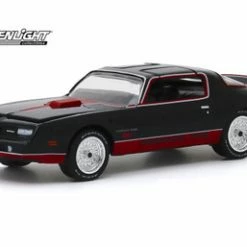 ModelToyCars 1978 Pontiac Firebird T/A 'Macho' #104 By Mecham Design, Black - Greenlight 30149, 1/64 Diecast Car