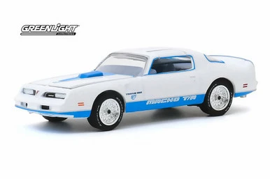 ModelToyCars 1978 Pontiac Firebird® T/A 'Macho' #87 By Mecham Design, White - Greenlight 30150, 1/64 Diecast Car