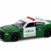 Carabineros De Chile 2008 Dodge Charger Police, Green & White - Greenlight 30237 - 1/64 Diecast Car