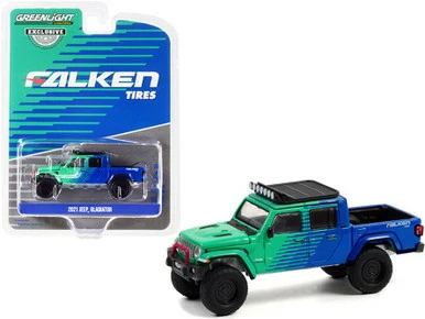 Greenlight Falken Tires 2021 Jeep Gladiator Pickupw/Off-Road Parts 30298/48 1/64 Scale Diecast Model Toy Car