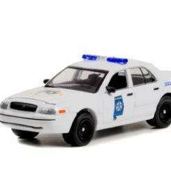 2008 Ford Crown Victoria Police Interceptor, White - Greenlight 30351 - 1/64 Scale Diecast Car