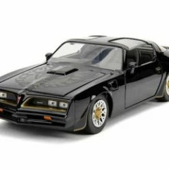 Jada Toys 1977 Pontiac Firebird T-Top, Black - Jada 30756 - 1/24 Scale Diecast Model Toy Car