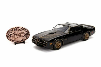 Jada Toys 1977 Pontiac Firebird With Belt Buckle, Smokey & Bandit - 30998 - 1/24 Scale Diecast Model Toy Car