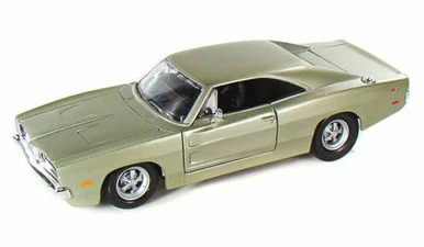 1969 Dodge Charger R/T, Champagne Silver - Maisto 31256 - 1/25 Scale Diecast Model Toy Car