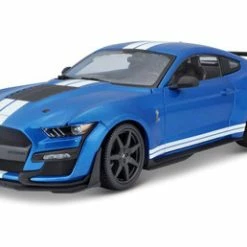 ModelToyCars 2020 Ford Mustang Shelby GT500, Blue - Maisto 31388BU - 1/18 Scale Diecast Model Toy Car