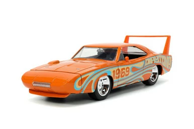 1969 Dodge Charger Daytona, Orange - Jada Toys 31389 - 1/24 Scale Diecast Model Toy Car