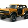 2021 Ford Bronco Badland, Orange - Maisto 31457OR - 1/18 Scale Diecast Model Toy Car