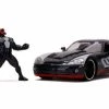 2008 Dodge Viper With Venom Figure, Spider-Man - Jada Toys 31750/4 - 1/24 Scale Diecast Car