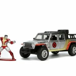 2020 Jeep Gladiator With Colossus Figurine, X-Men - Jada Toys 33363 - 1/32 Scale Diecast Car