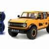 2021 Ford Bronco With Extra Wheels, Orange - Jada Toys 34025 - 1/24 Scale Diecast Model Toy Car