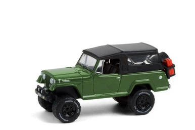 Greenlight 1968 Jeep Jeepster Commando W/ Soft Top Off-Road Parts 35190A/48 - 1/64 Scale Diecast Model Toy Car