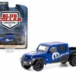 2021 Jeep Gladiator Pickup W/ Tonneau Cover, Blue- Greenlight 35220F - 1/64 Scale Diecast Car