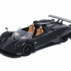Toywonders Pagani Zonda HP Barchetta, Matte Black - Tayumo 36120211 - 1/36 Scale Diecast Model Toy Car