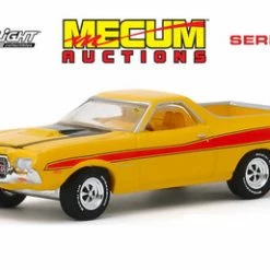 1972 Ford Ranchero GT, Yellow And Red - Greenlight 37190D/48 - 1/64 Scale Diecast Model Toy Car
