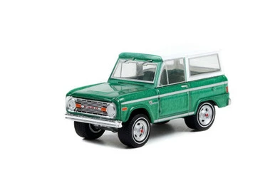 1977 Ford Bronco (Lot #1001.1), Jade Glow Green - Greenlight 37250F - 1/64 Scale Diecast Car