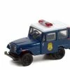 Greenlight Indianapolis Metropolitan PD 1974 Jeep DJ-5, Dark 42980A/48 1/64 Scale Diecast Model Toy Car