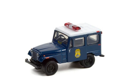 Greenlight Indianapolis Metropolitan PD 1974 Jeep DJ-5, Dark 42980A/48 1/64 Scale Diecast Model Toy Car