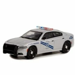 2019 Dodge Charger Police, Gray - Greenlight 42990D/48 - 1/64 Scale Diecast Model Toy Car