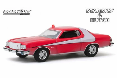 Greenlight 1976 Ford Gran Torino, (Dirty Version)Starsky & Hutch- 44855F/48 - 1/64 Scale Diecast Model Toy Car