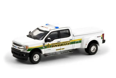 ModelToyCars Broward Cty Florida Sheriffs Office 18 Ford F-350 Dually 46060C/48 1/64 Scale Diecast Model Toy Car
