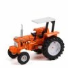 1989 Ford 6610 Tractor W/ Canopy, Orange - Greenlight 48060E/48 - 1/64 Scale Diecast Model Toy Car