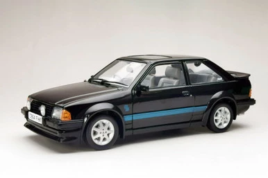 1984 Ford Escort RS Turbo, Black - Sun Star 4964BK - 1/18 Scale Diecast Model Toy Car