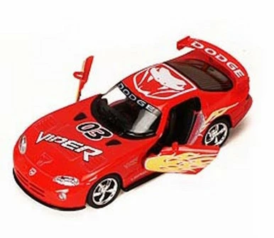 Kinsmart Dodge Viper Race Car #03,- 5039DF - 1/36 Scale Diecast Model Toy Car (Brand New, But NOT IN BOX)