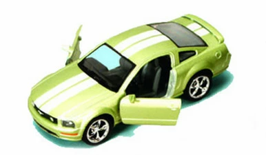 2006 Ford Mustang GT, Green - Kinsmart 5091DF - 1/38 Scale Diecast Car (Brand New, But NOT IN BOX)