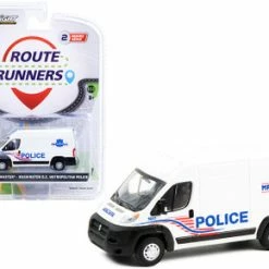 ModelToyCars Washington D.C. Metropolitan Police 2017 Dodge Ram ProMaster 2500 Cargo High Roof Van, White - Greenlight 53020C/48 - 1/64 Scale Diecast Model Toy Car