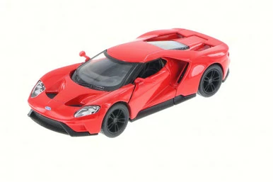 2017 Ford GT, Red - Kinsmart 5391D - 1/38 Scale Diecast Model Toy Car (Brand New, But NOT IN BOX)