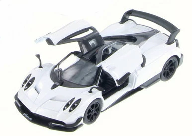 2016 Pagani Huayra BC, White - Kinsmart 5400D - 1/38 Scale Diecast Model Toy Car