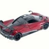 2016 Pagani Huayra BC With Decals Hard Top, Red/Gold Stripe - Kinsmart 5400DF - 1/38 Diecast Car