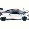 Kinsmart 2016 Pagani Huayra BC With Hard Top, White/Red Stripe - 5400DF - 1/38 Scale Diecast Model Toy Car