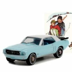 1967 Ford Mustang Coupe, Light Blue - Greenlight 54060D/48 - 1/64 Scale Diecast Model Toy Car